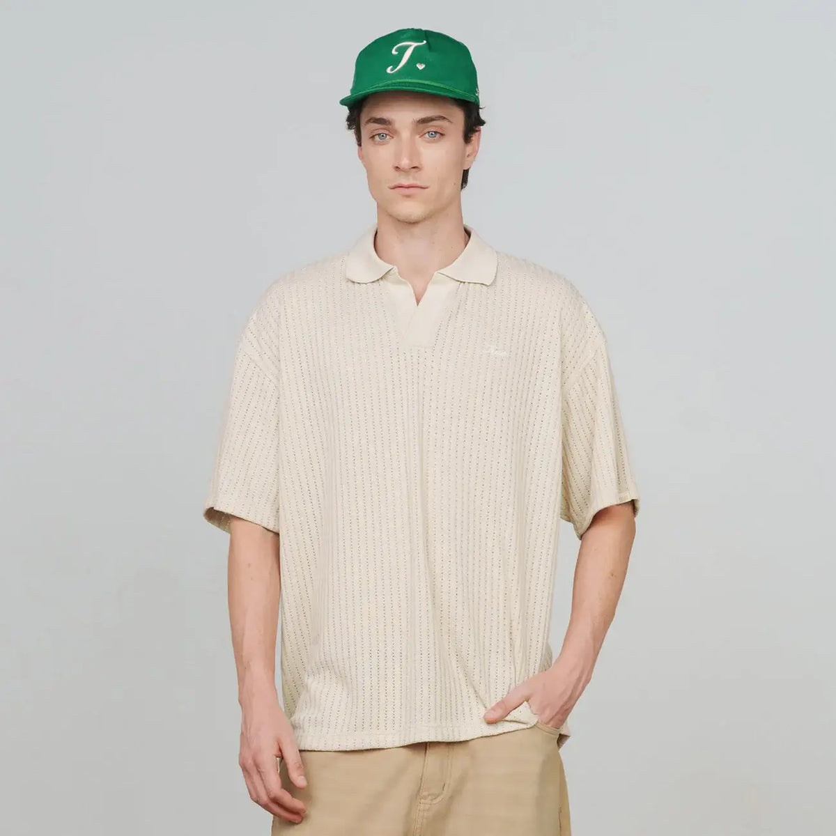 TRUE KNIT RESORT POLO CAMISETA BEIGE