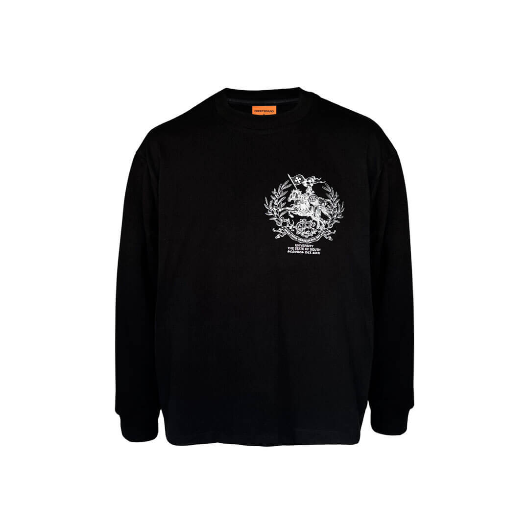 CREEP BRAND CAMISETA MANGA LARGA CAVIAR NEGRA
