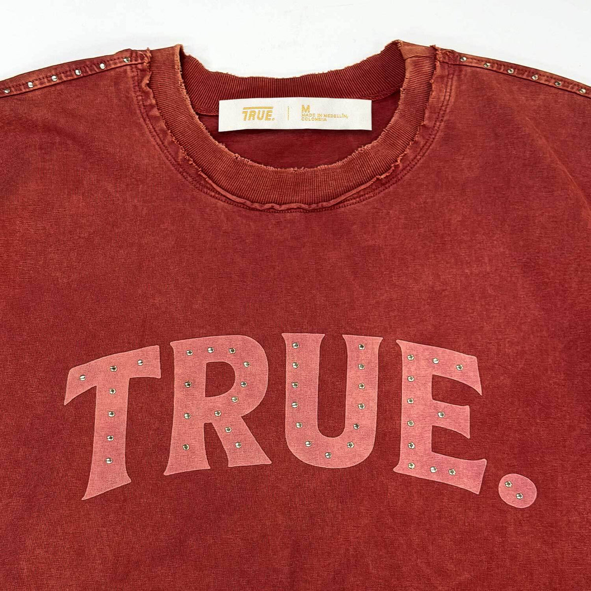 TRUE LATINO VINTAGE CAMISETA BOXY ROJA