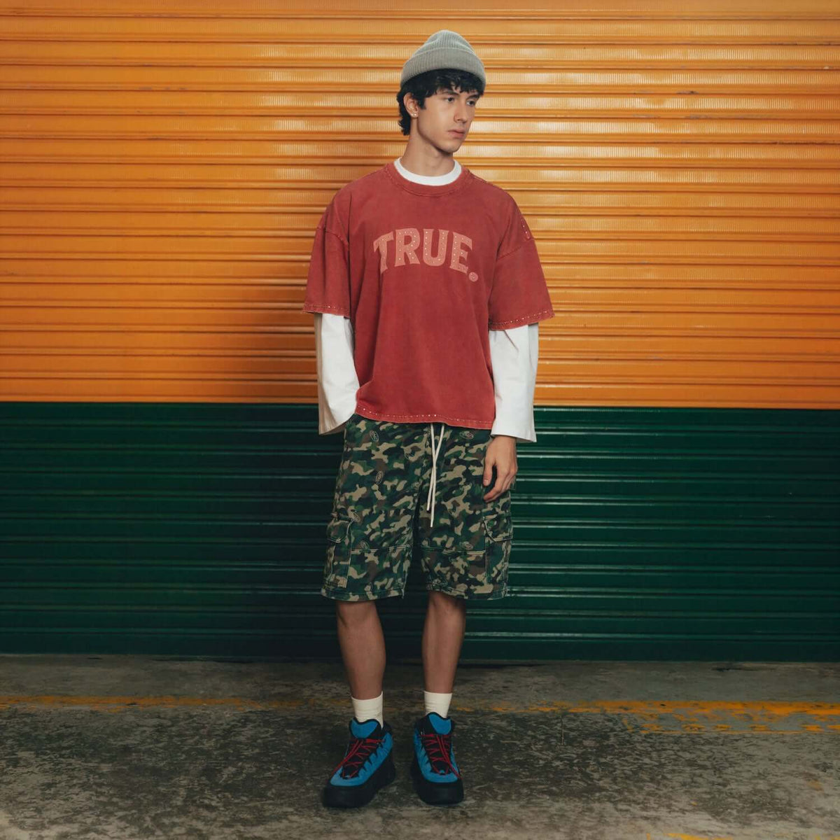 TRUE LATINO VINTAGE CAMISETA BOXY ROJA