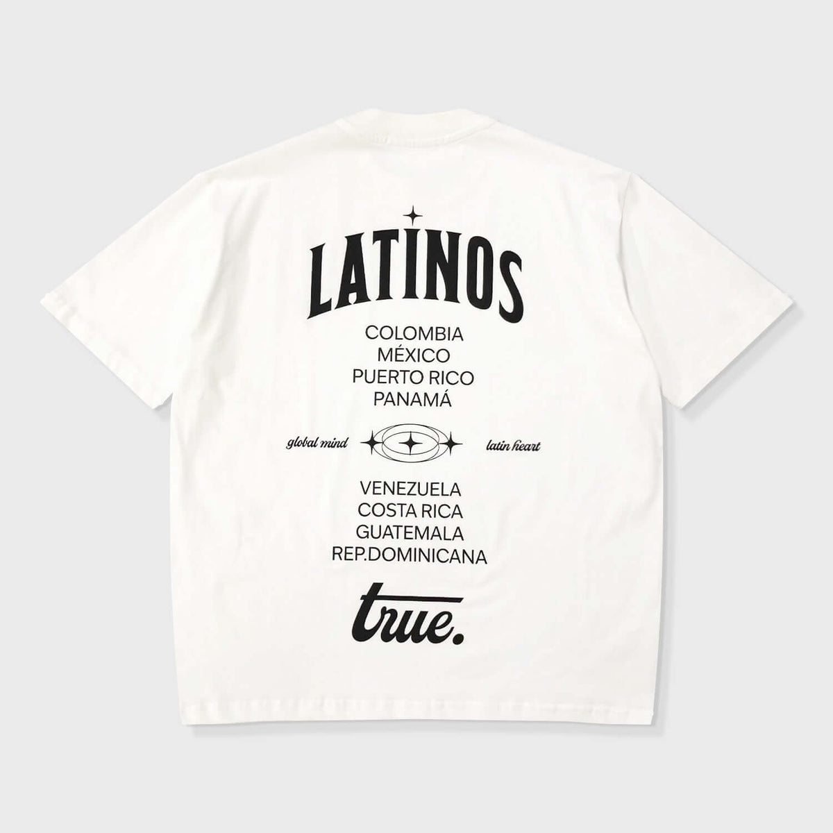 TRUE LATINOS CAMISETA OVERSIZE BEIGE