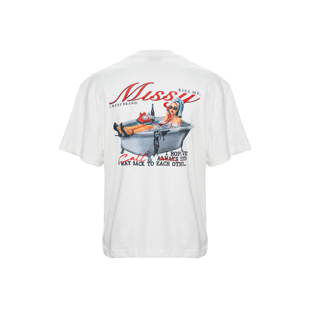 CREEP MISSY BAÑERA CAMISETA OVERSIZED BLANCA