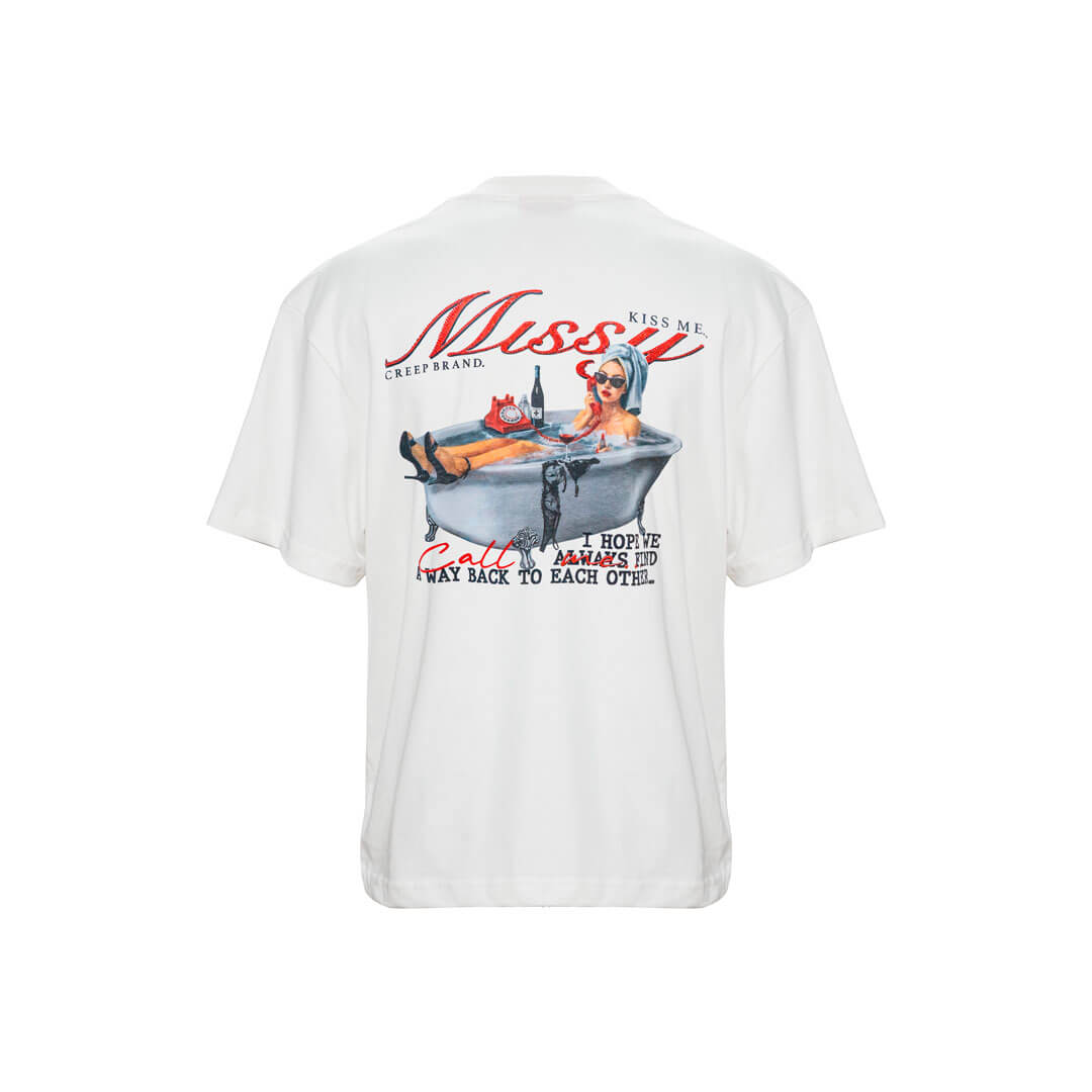 CREEP MISSY BAÑERA CAMISETA OVERSIZED BLANCA
