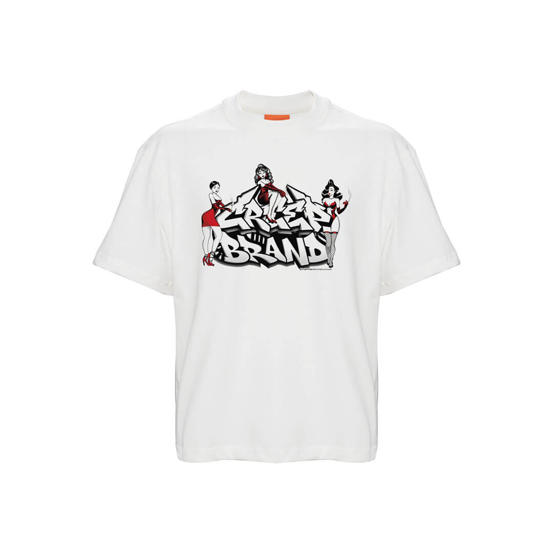 CREEP MISSY GRAFFITI CAMISETA OVERSIZED BLANCA