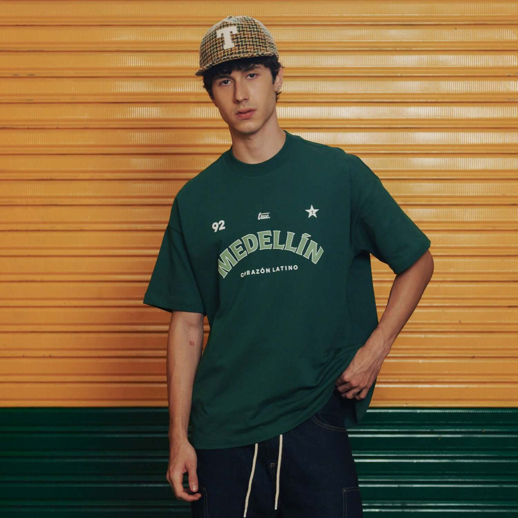TRUE MEDELLIN LATIN HEART CAMISETA VERDE