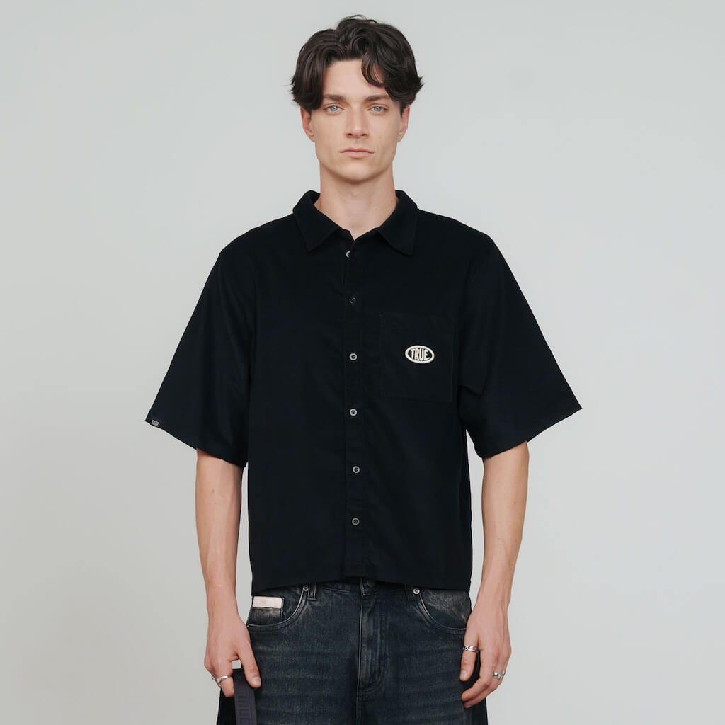 TRUE PRELUDE MIDNIGHT CORDUROY CAMISA NEGRA