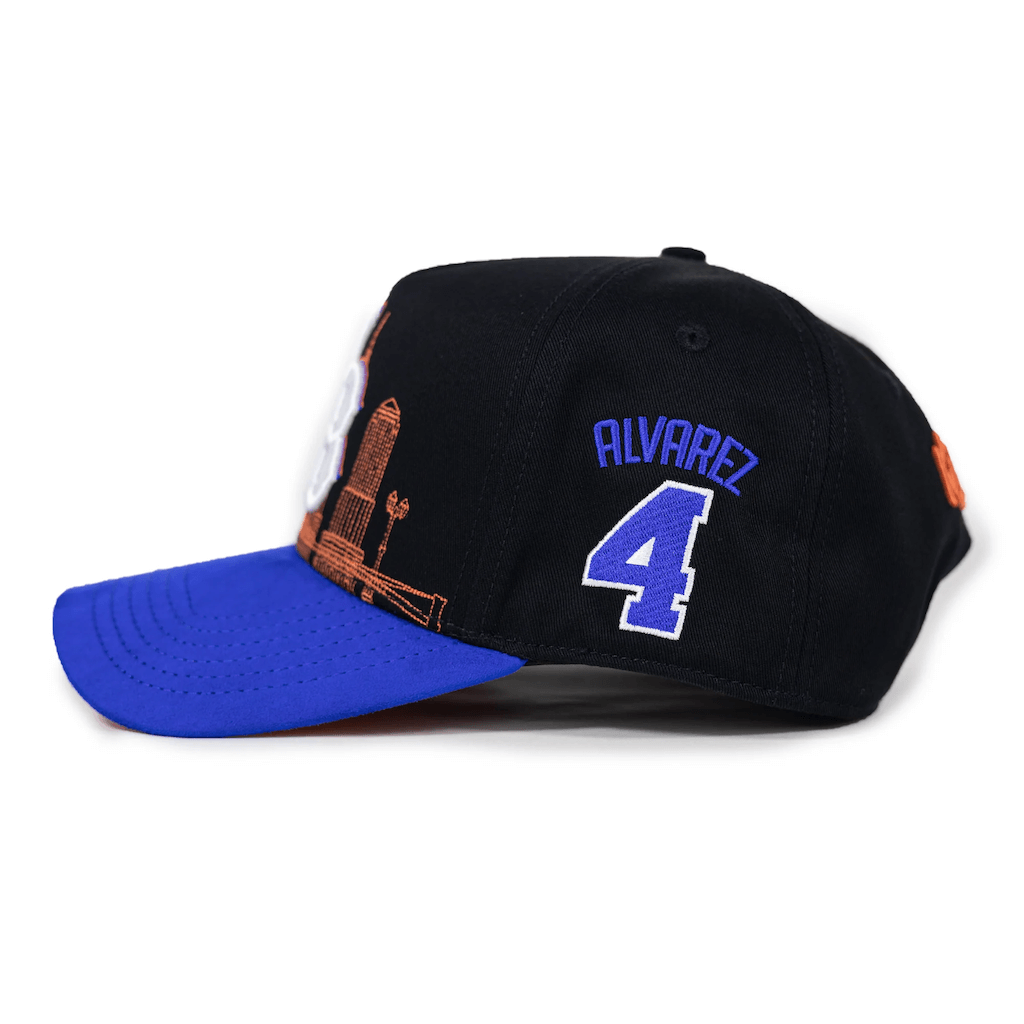 KINGS BRED X RIMAS SPORTS ALVAREZ 4 GORRA AJUSTABLE NEGRA / AZUL