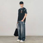 TRUE NO FINISH LINE OVERSIZED T-SHIRT CAMISETA NEGRA