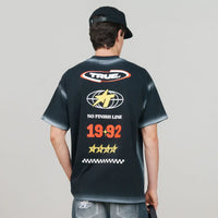 TRUE NO FINISH LINE OVERSIZED T-SHIRT CAMISETA NEGRA