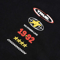 TRUE NO FINISH LINE OVERSIZED T-SHIRT CAMISETA NEGRA