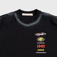 TRUE NO FINISH LINE OVERSIZED T-SHIRT CAMISETA NEGRA