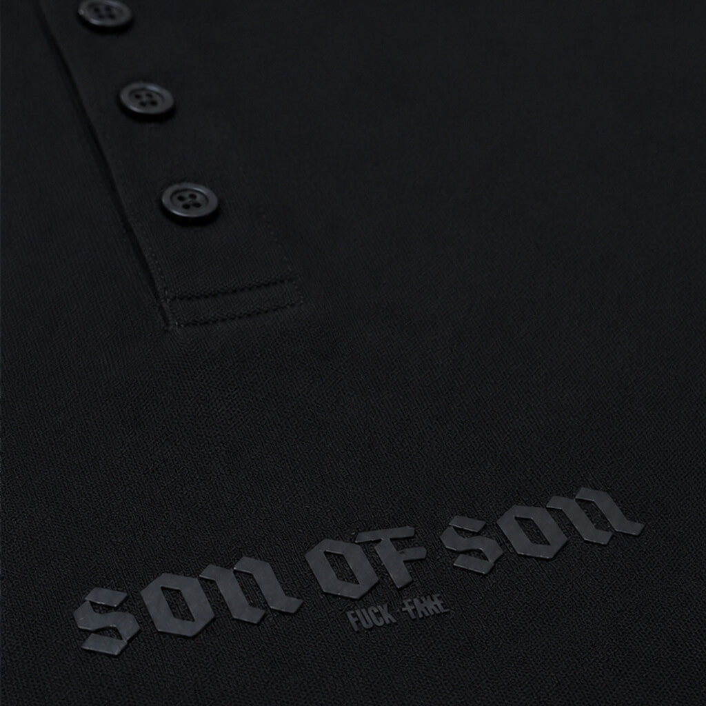 SON OF SON NEGOCIOS DE FAMILIA TRUST POLO MANGA LARGA NEGRO