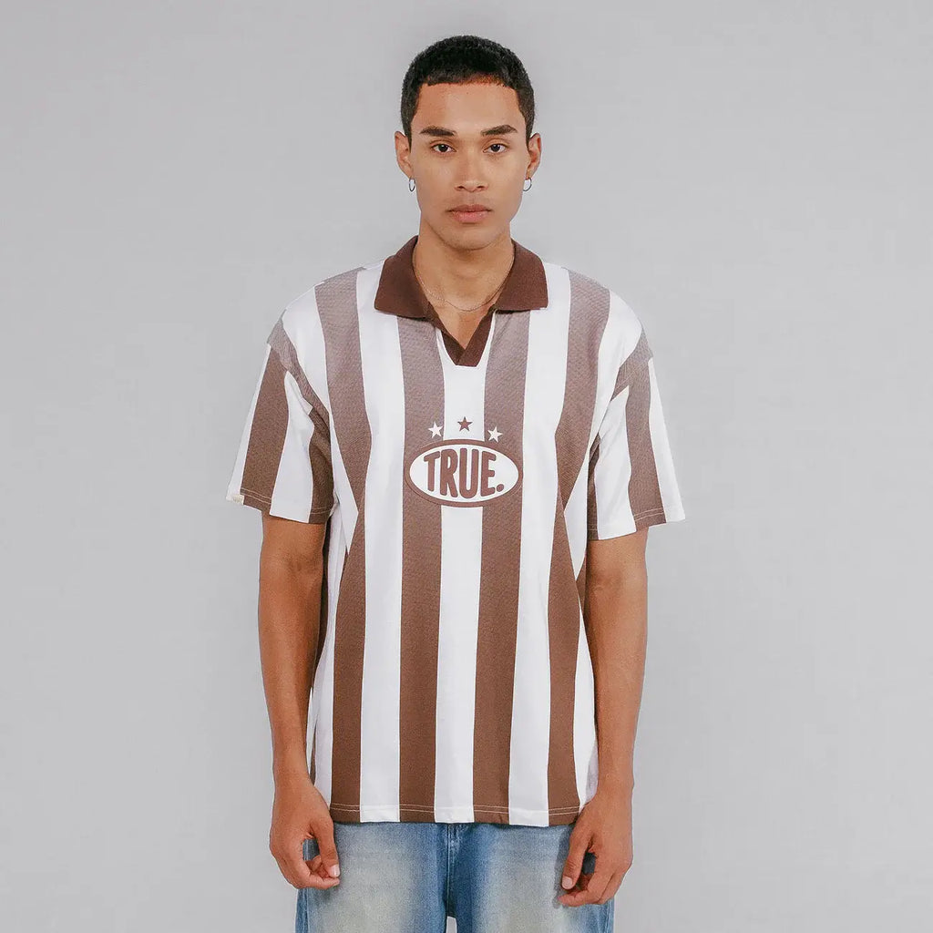 TRUE PARAÍSO OVERSIZED SOCCER T-SHIRT CAMISETA CAFE