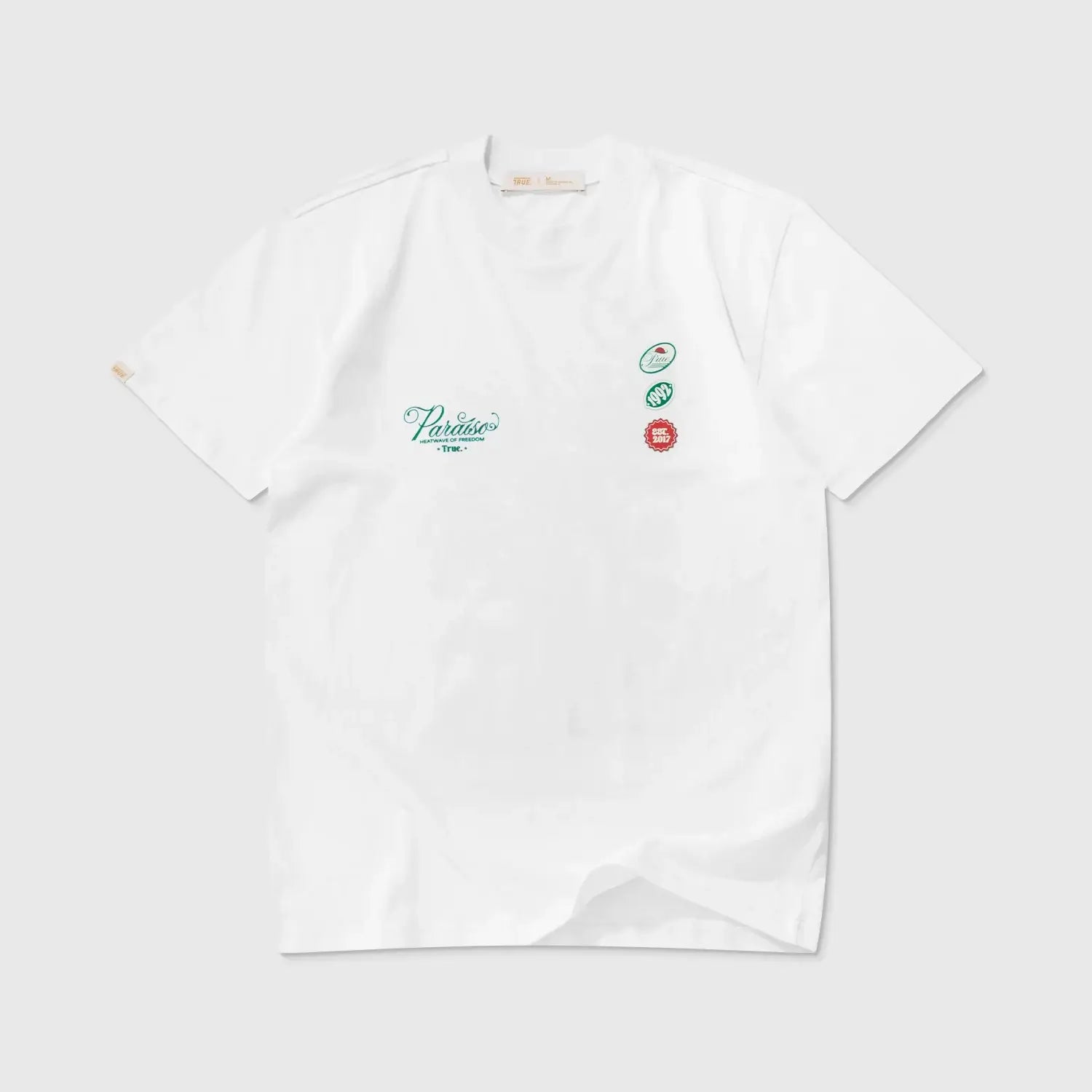 TRUE PARAÍSO REGULAR T-SHIRT CAMISETA BLANCA