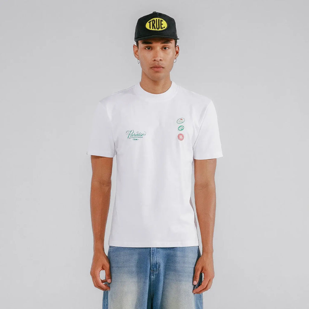 TRUE PARAÍSO REGULAR T-SHIRT CAMISETA BLANCA