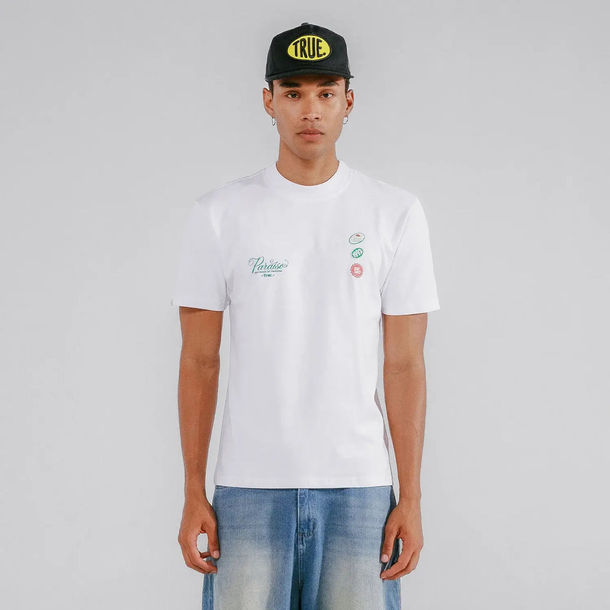TRUE PARAÍSO REGULAR T-SHIRT CAMISETA BLANCA