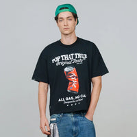 TRUE TOO FRESH TO FAKE IT POP TASTE CAMISETA BOXY NEGRA