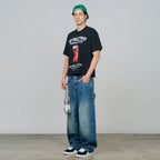 TRUE TOO FRESH TO FAKE IT POP TASTE CAMISETA BOXY NEGRA