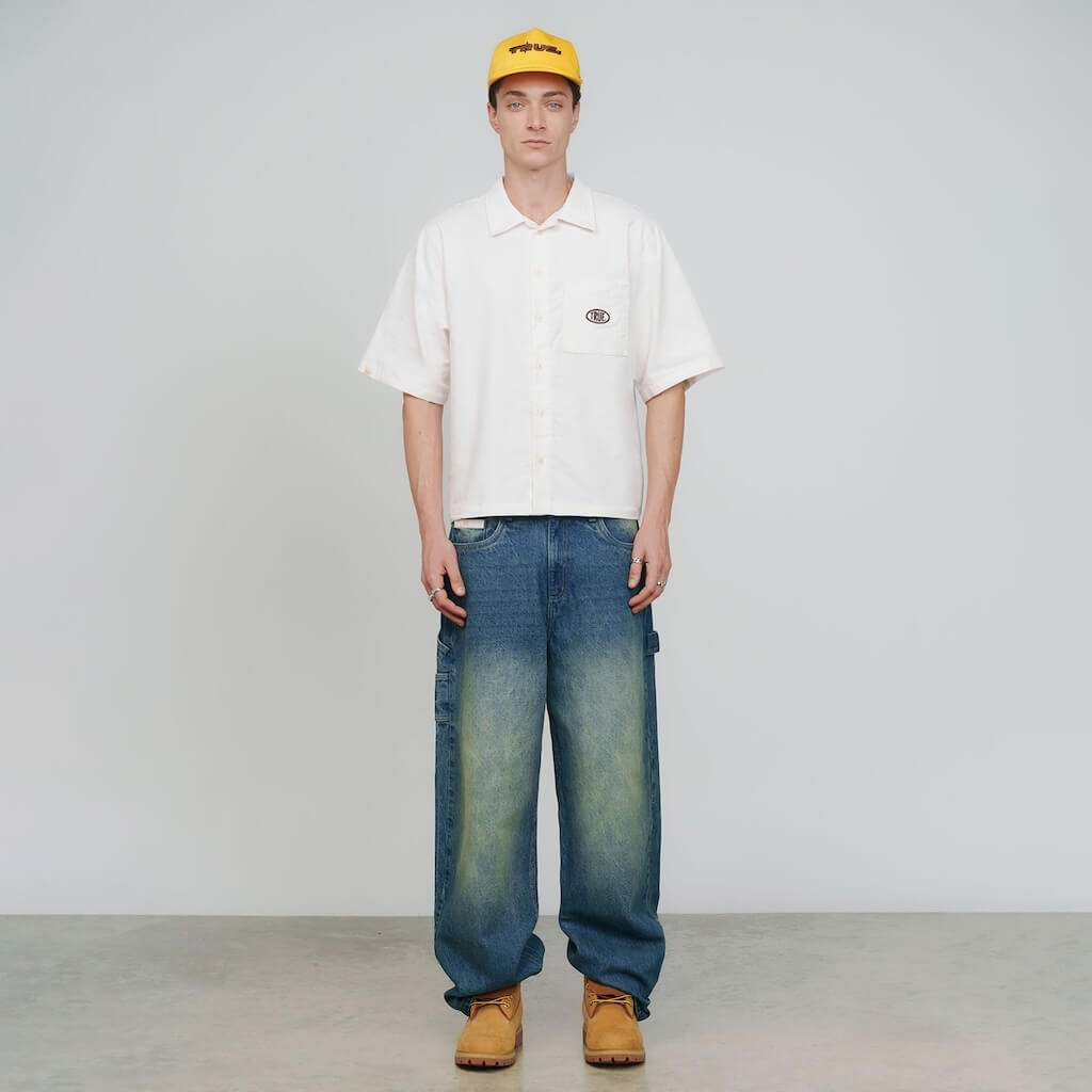 TRUE PRELUDE MIDNIGHT CORDUROY CAMISA BEIGE