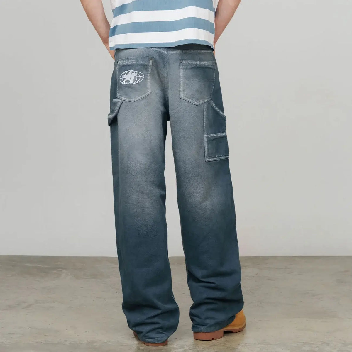 TRUE RACING JEANS CARPINTEROS GRISES