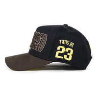 KINGS BRED X RIMAS SPORTS TATIS JR 23 GORRA AJUSTABLE NEGRA / CAFE