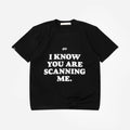 TRUE SCANNING CROPPED TEE CAMISETA NEGRA