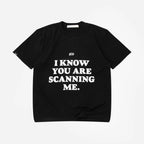TRUE SCANNING CROPPED TEE CAMISETA NEGRA