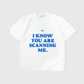TRUE SCANNING CROPPED TEE CAMISETA BEIGE
