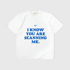 TRUE SCANNING CROPPED TEE CAMISETA BEIGE