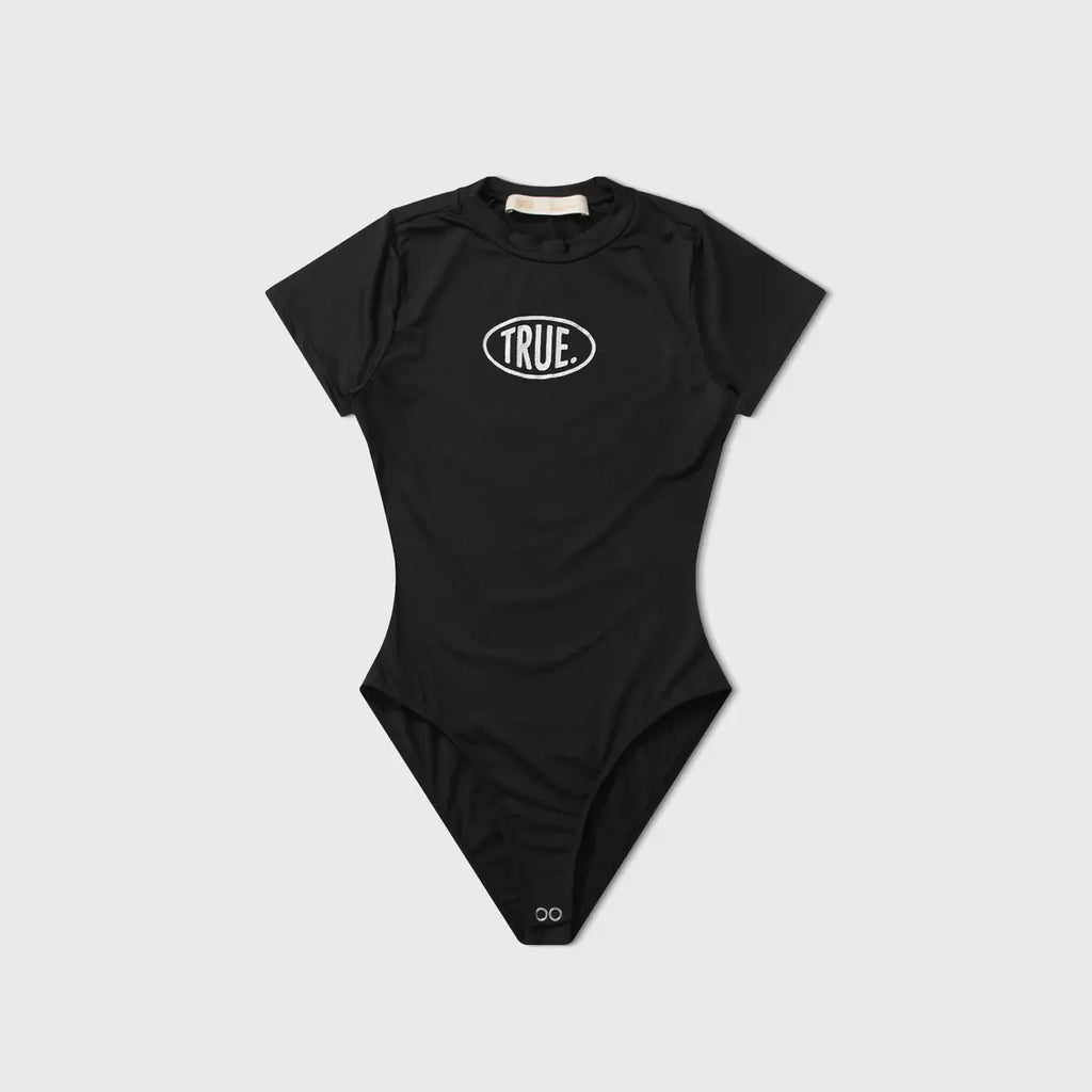 TRUE SHORT SLEEVE CREWNECK BODYSUIT BODYS NEGRO
