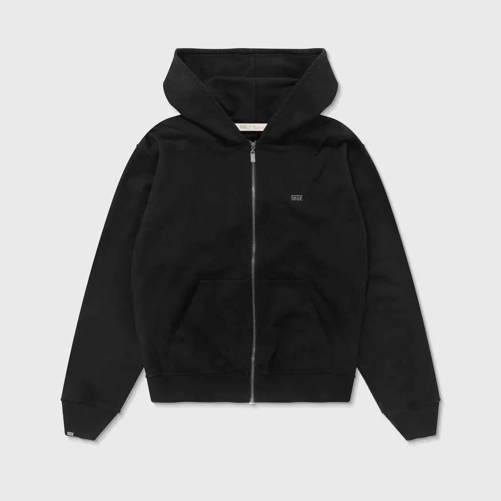 TRUE CLASSIC ZIPPER BUZO DE CIERRE NEGRO