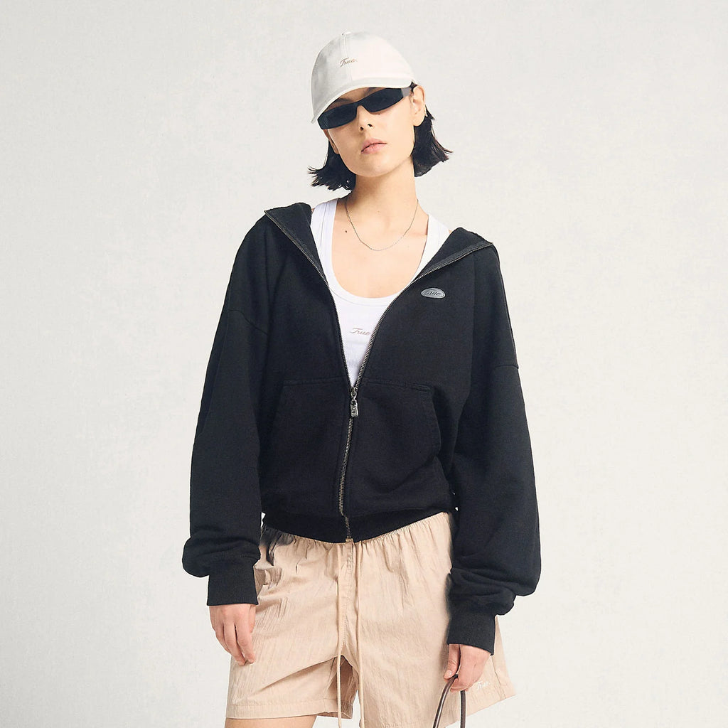 TRUE SIGNATURE ZIPPER HOODIE BUZOS NEGRO