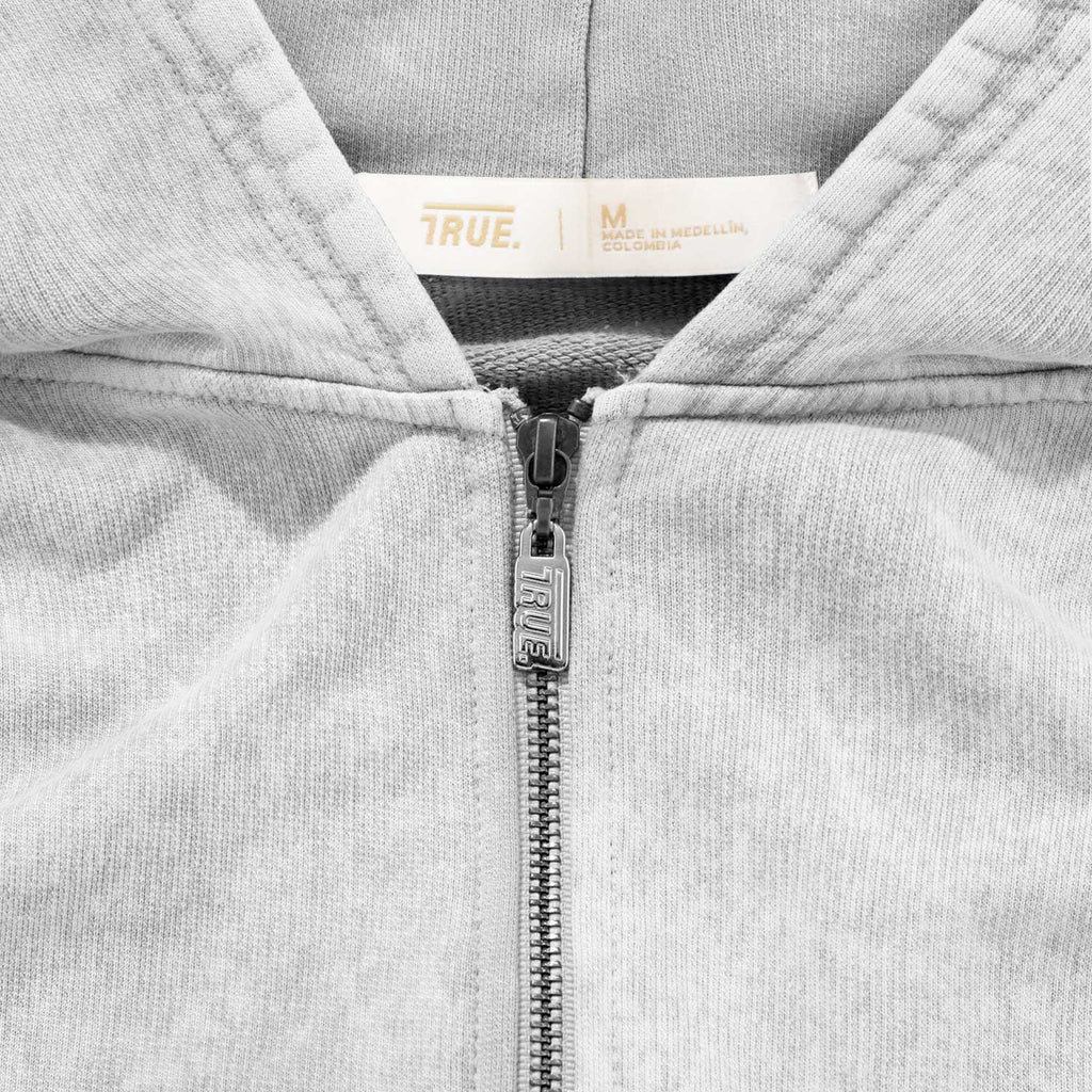 TRUE SIGNATURE ZIPPER HOODIE BUZOS GRIS