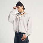 TRUE SIGNATURE ZIPPER HOODIE BUZOS GRIS