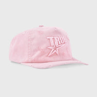 TRUE TOO BRIGHT TO MISS STAR WASHED GORRA GOLFER AJUSTABLE ROSADA