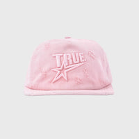 TRUE TOO BRIGHT TO MISS STAR WASHED GORRA GOLFER AJUSTABLE ROSADA