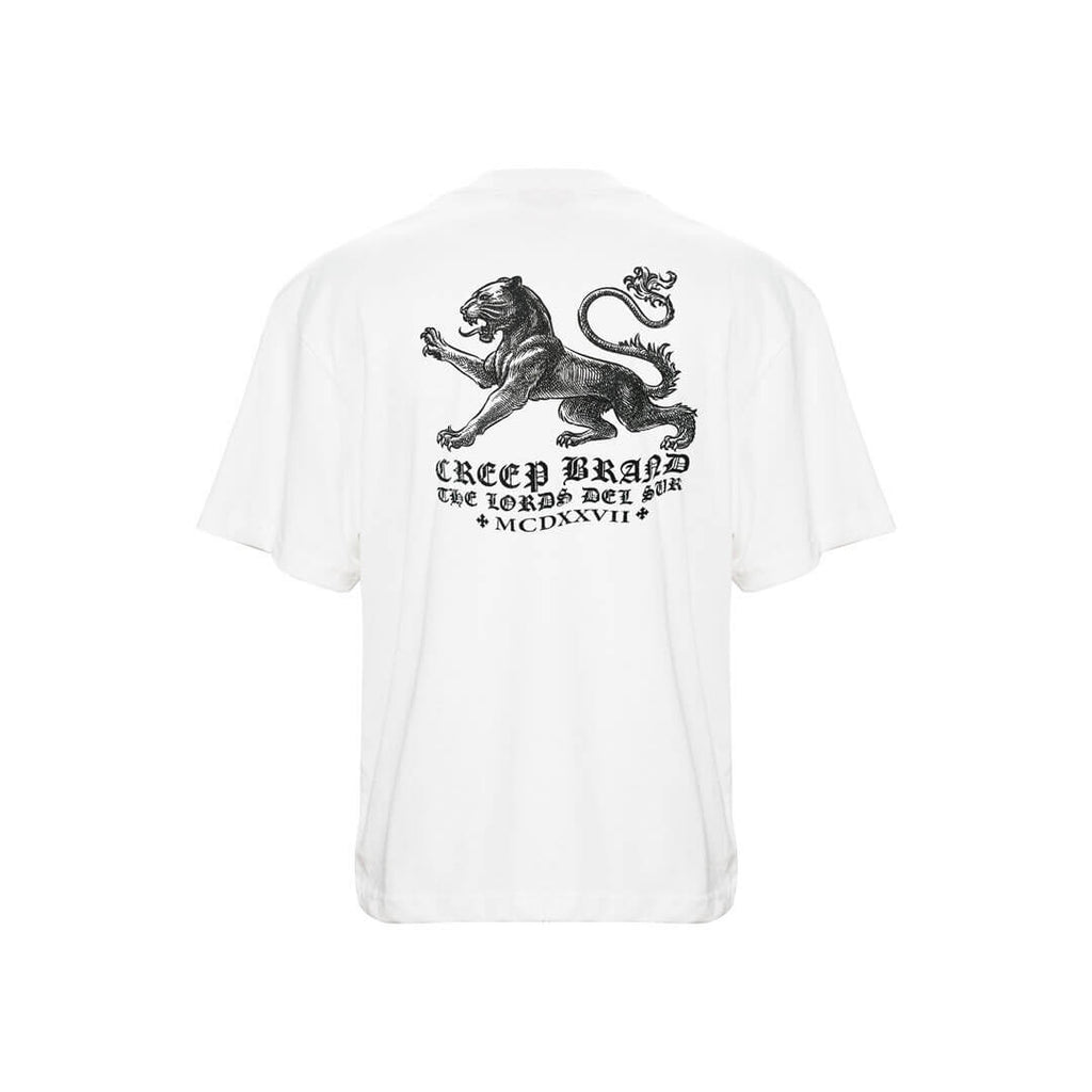 CREEP BRAND CAMISETA OVERSIZE PANTERA BLANCA