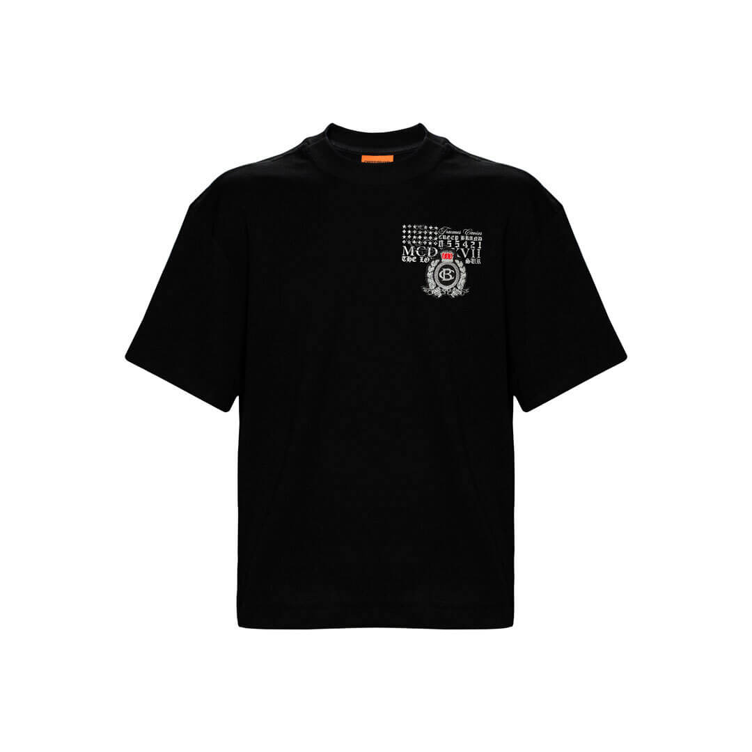 CREEP BRAND CAMISETA OVERSIZE AMERICAN CAVIAR NEGRA