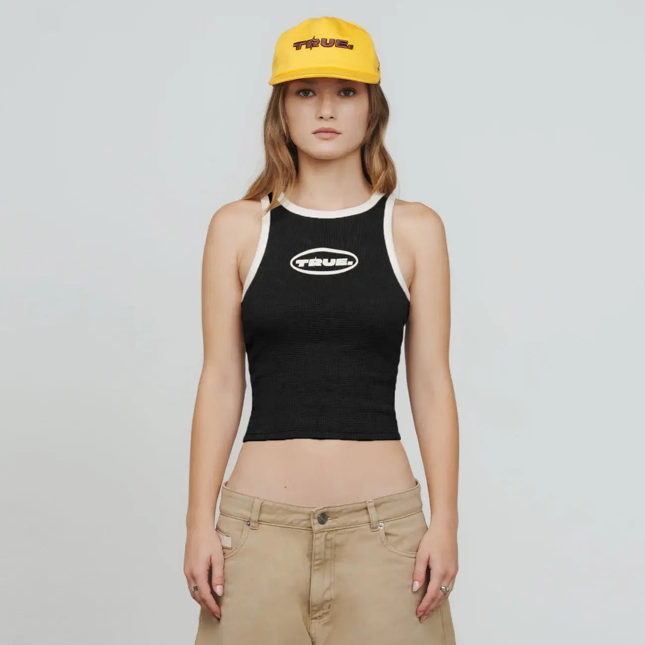 TRUE TEXTURED TANK TOP TANK TOP NEGRO