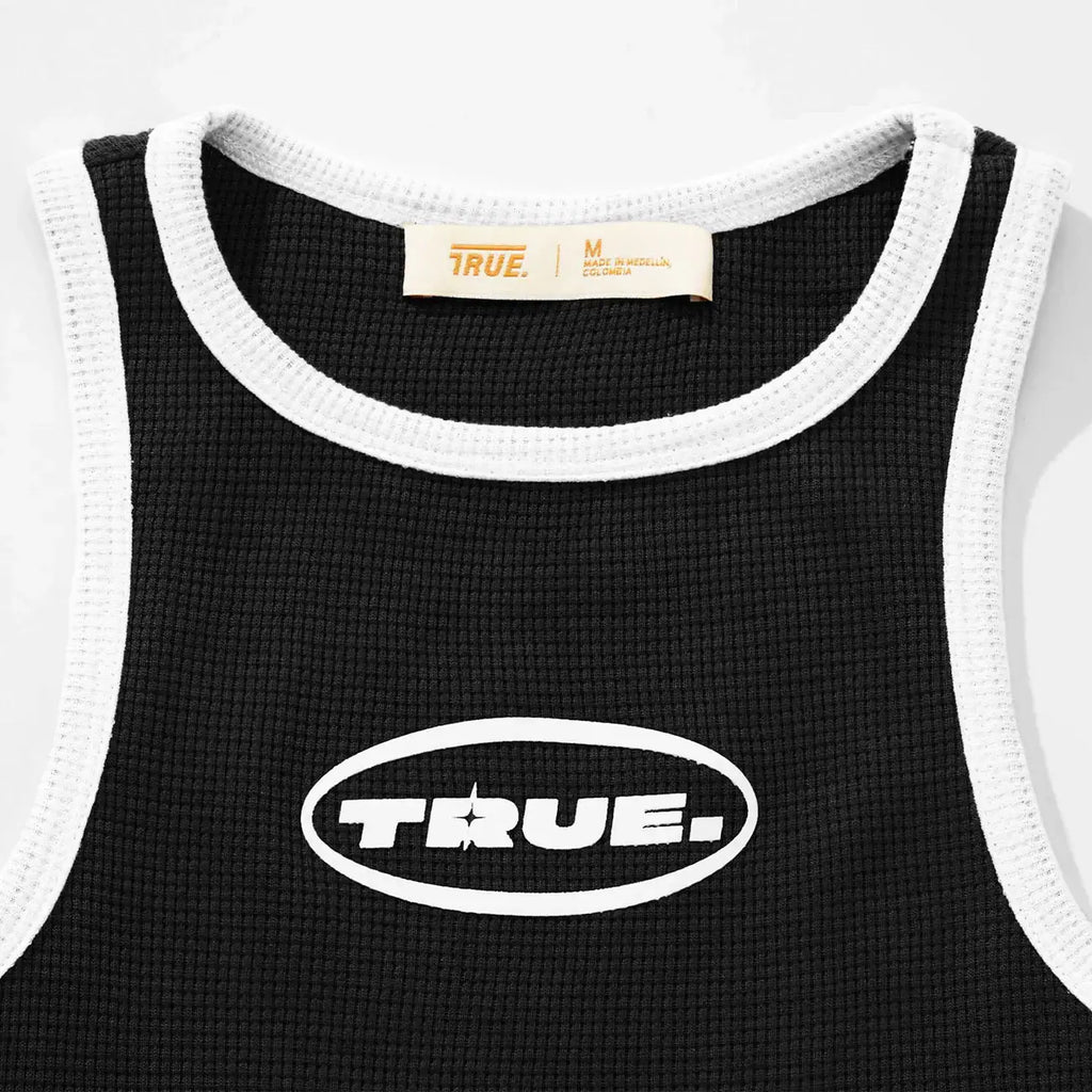 TRUE TEXTURED TANK TOP TANK TOP NEGRO