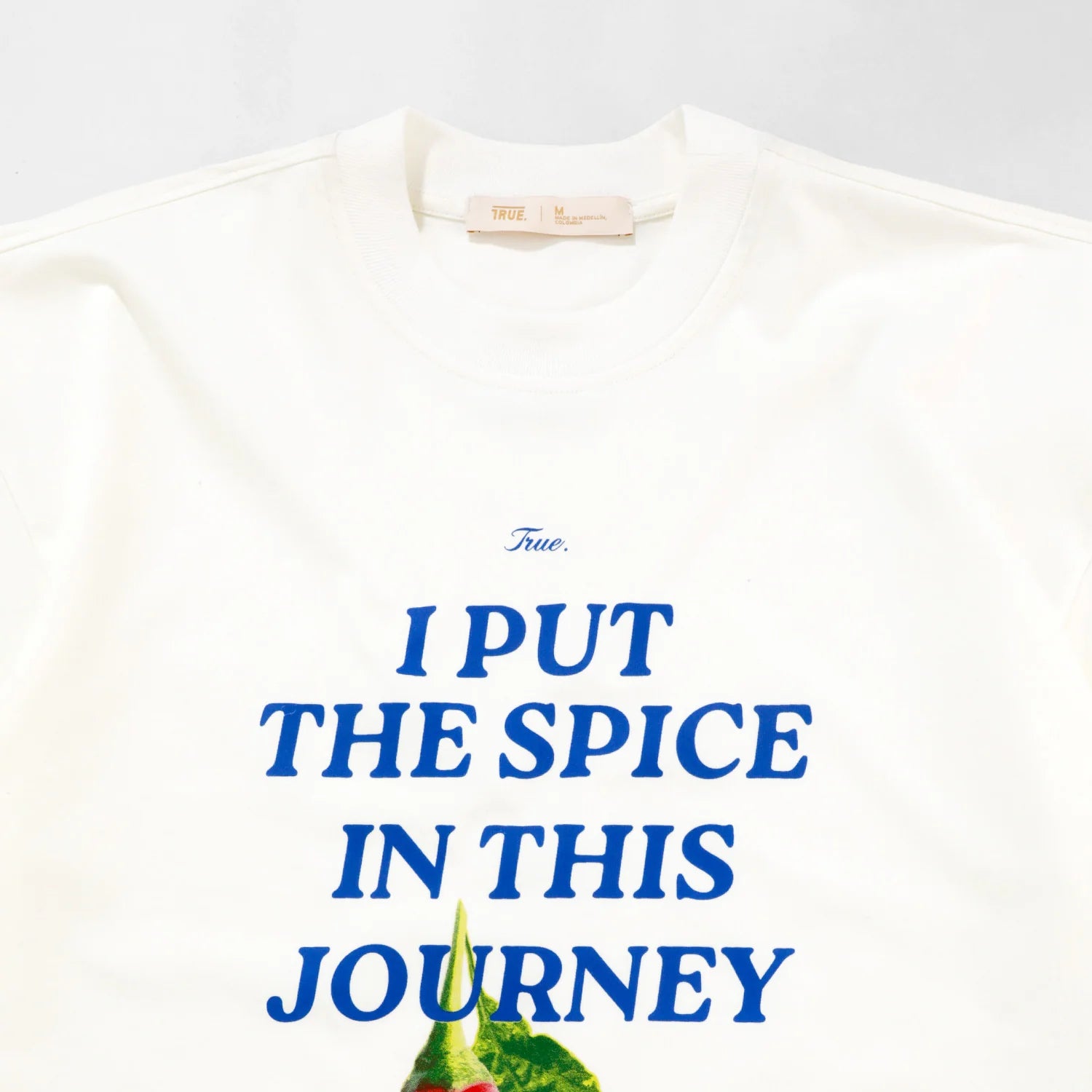 TRUE THE JOURNEY BOXY T-SHIRT CAMISETA BEIGE