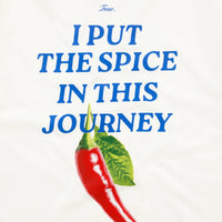 TRUE THE JOURNEY BOXY T-SHIRT CAMISETA BEIGE