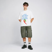 TRUE THE JOURNEY BOXY T-SHIRT CAMISETA BEIGE