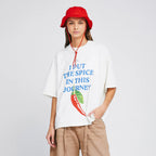 TRUE THE JOURNEY BOXY T-SHIRT CAMISETA BEIGE