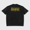 TRUE THE JOURNEY OVERSIZED T-SHIRT CAMISETA NEGRA