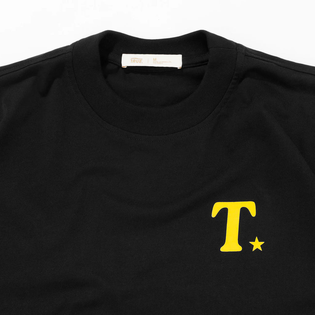 TRUE THE JOURNEY OVERSIZED T-SHIRT CAMISETA NEGRA