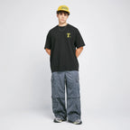 TRUE THE JOURNEY OVERSIZED T-SHIRT CAMISETA NEGRA
