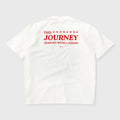 TRUE THE JOURNEY OVERSIZED T-SHIRT CAMISETA BEIGE