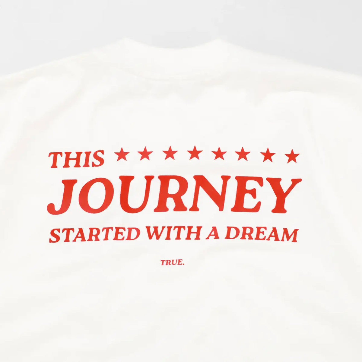 TRUE THE JOURNEY OVERSIZED T-SHIRT CAMISETA BEIGE