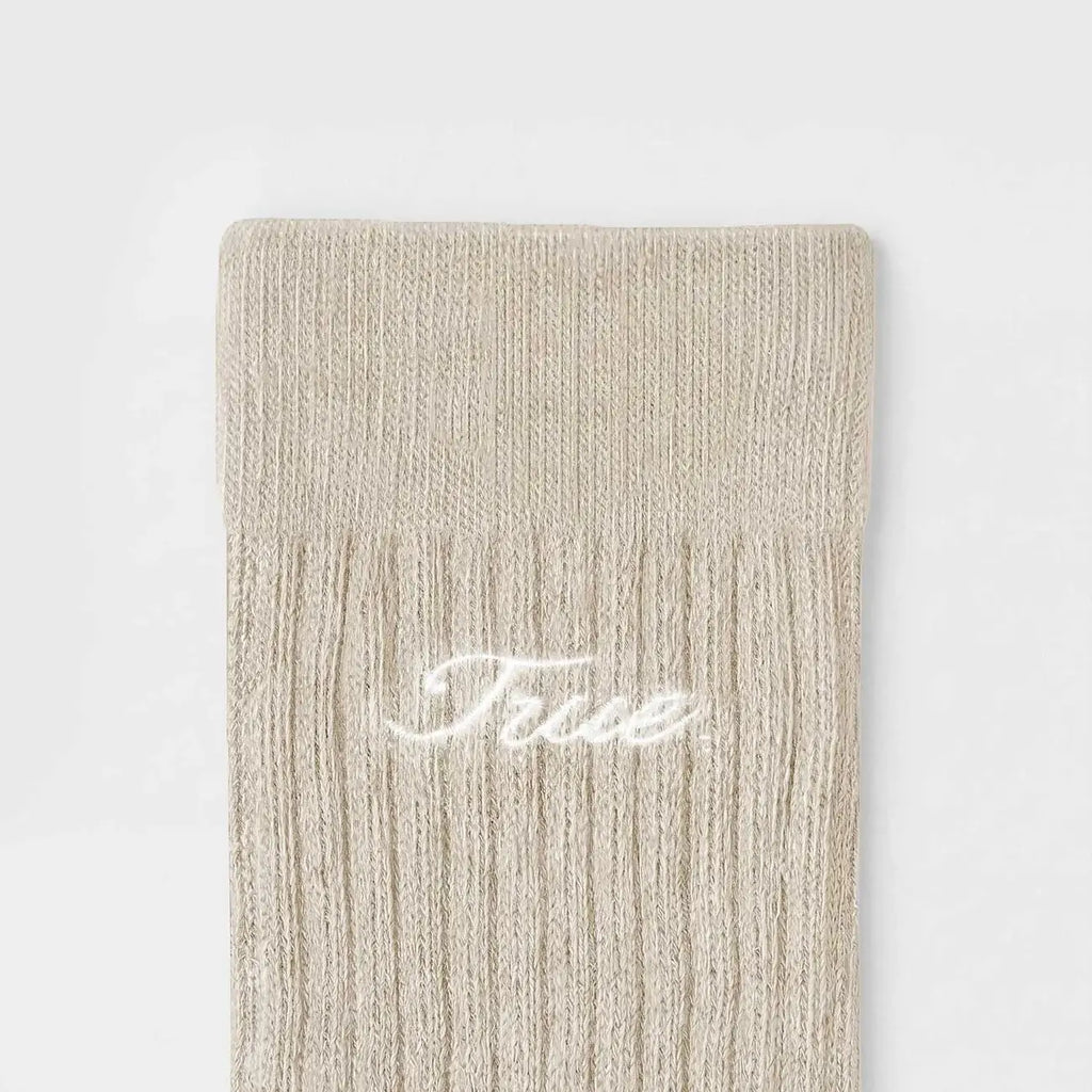 TRUE RIBBED MEDIAS CAFES